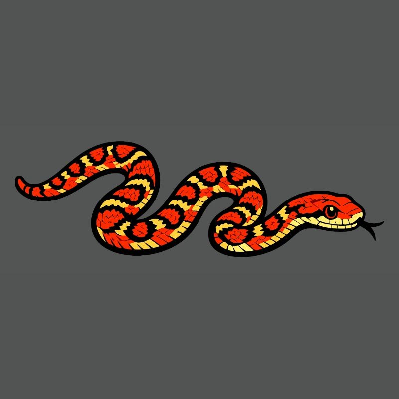 Fiery Snake Pattern