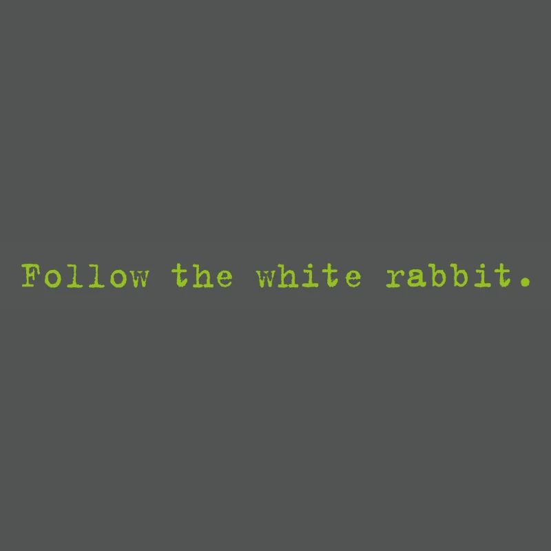 Follow the white rabbit Programming Informatik