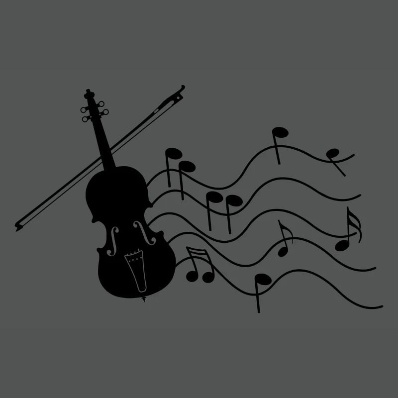 Violin with notes