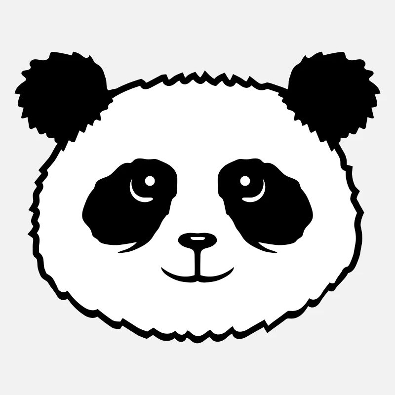 Panda Bear Face Mignon Kawaii Sourire Mignon