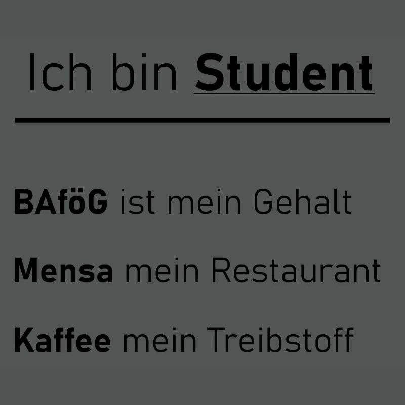 Unispruch "Ich bin Student" Geschenk, Studenten