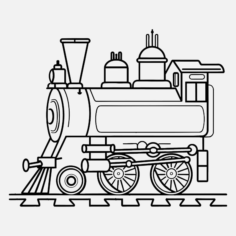 Eisenbahn Comic Stil