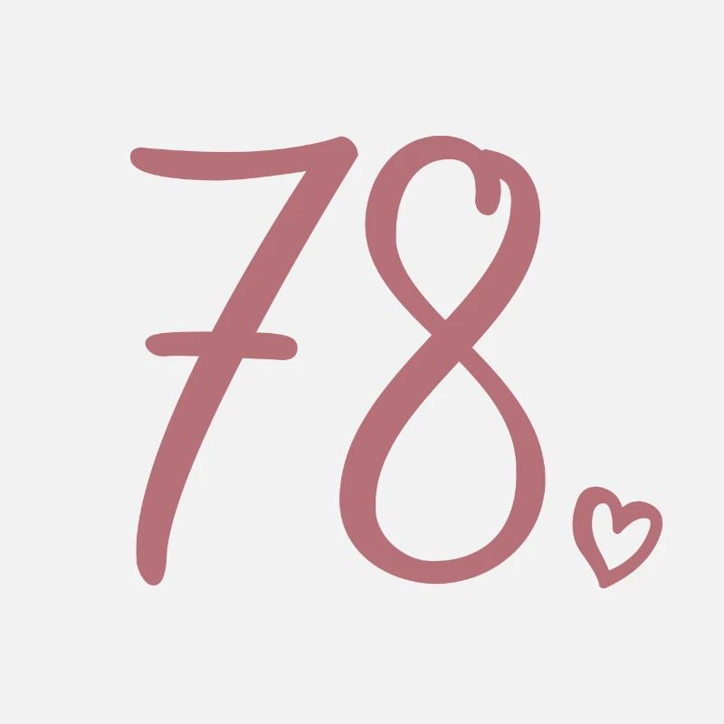 Mignon numéro 78, 78 ans, cadeau de 78e anniversaire