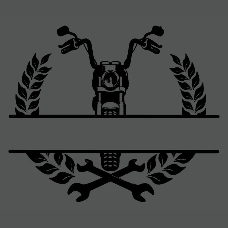 Motorradmechaniker- oder Werkstattlogo