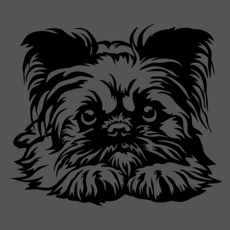 Brussels Griffon Head