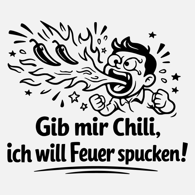 Cracher du feu Mangeant du chili