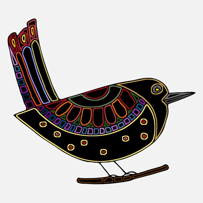 Bunter Vogel