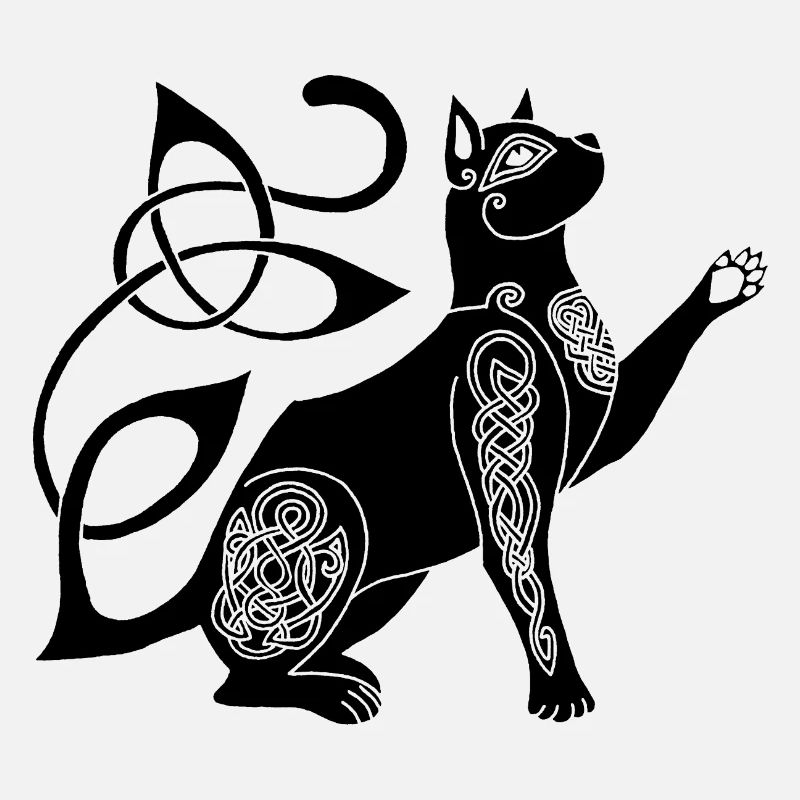 Celtic Black Cat
