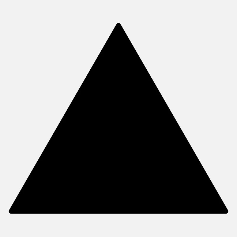 Symbol triangle equilateral black