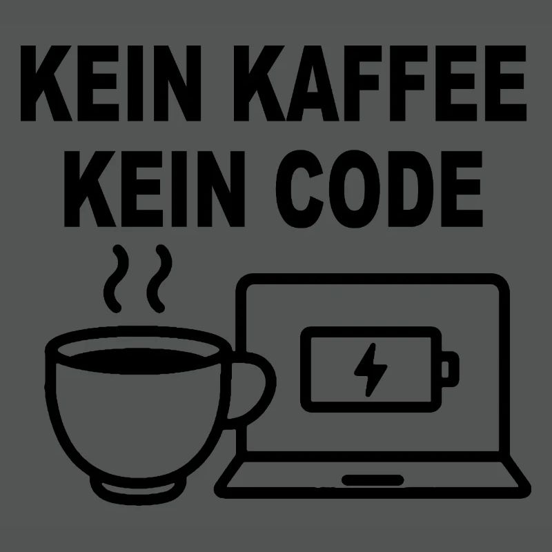 Kein Kaffee Kein Code - Conception de programmeur amusant