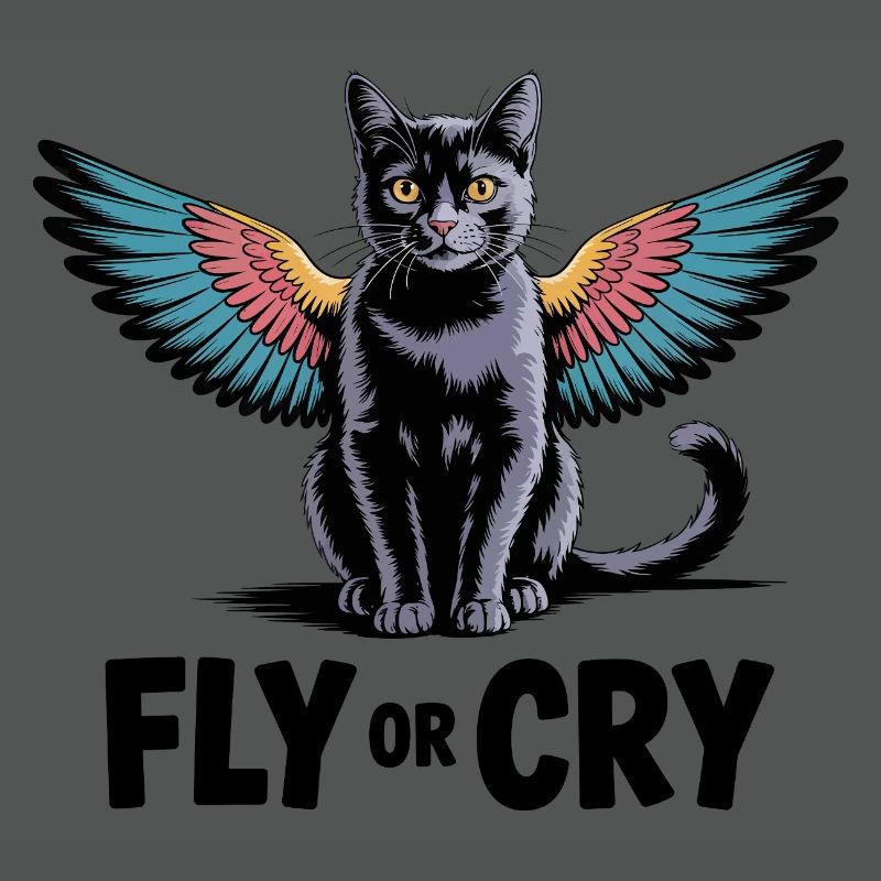 Fliege oder rufe Katze