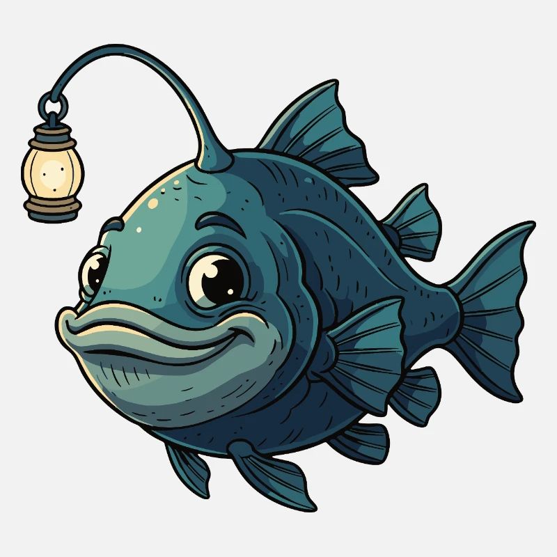 Glowing Fish with Lantern