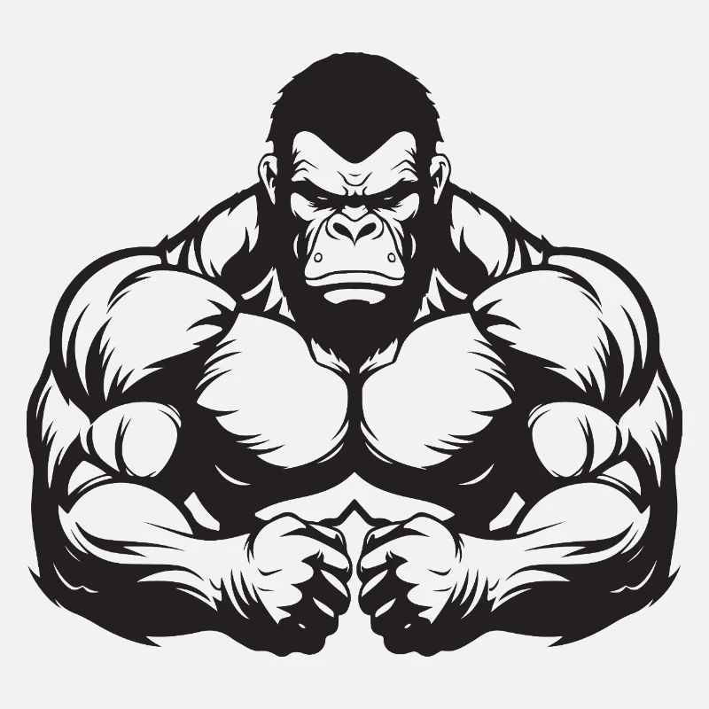 Muscles gorilles