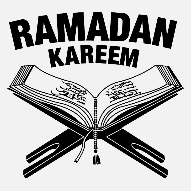 Coran avec le texte 'Ramadan' au-dessus