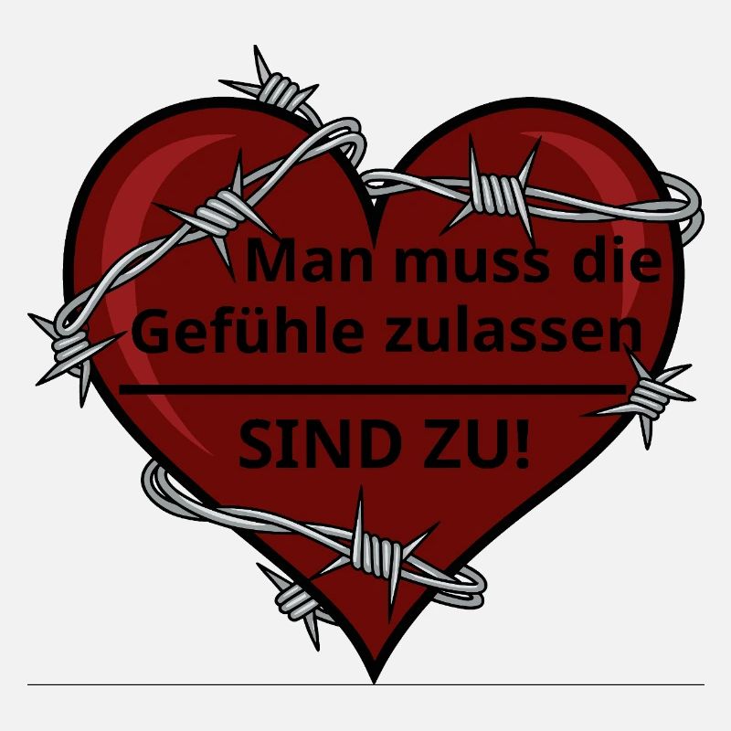 Sarcastic Heart with Barbed Wire