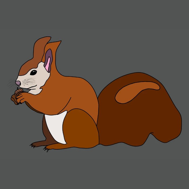 Squirrel with nut