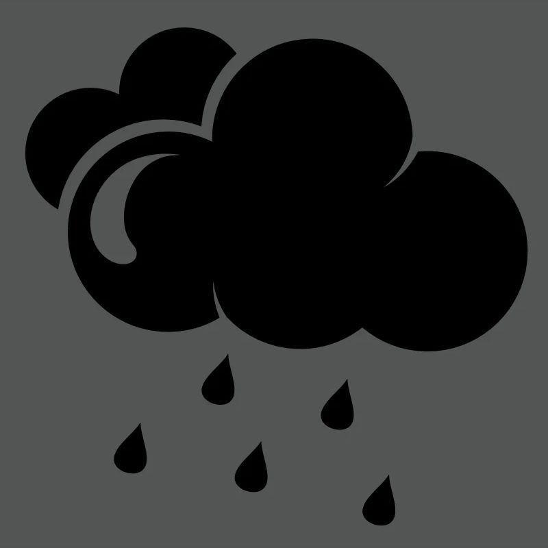 Cloud with rain drops