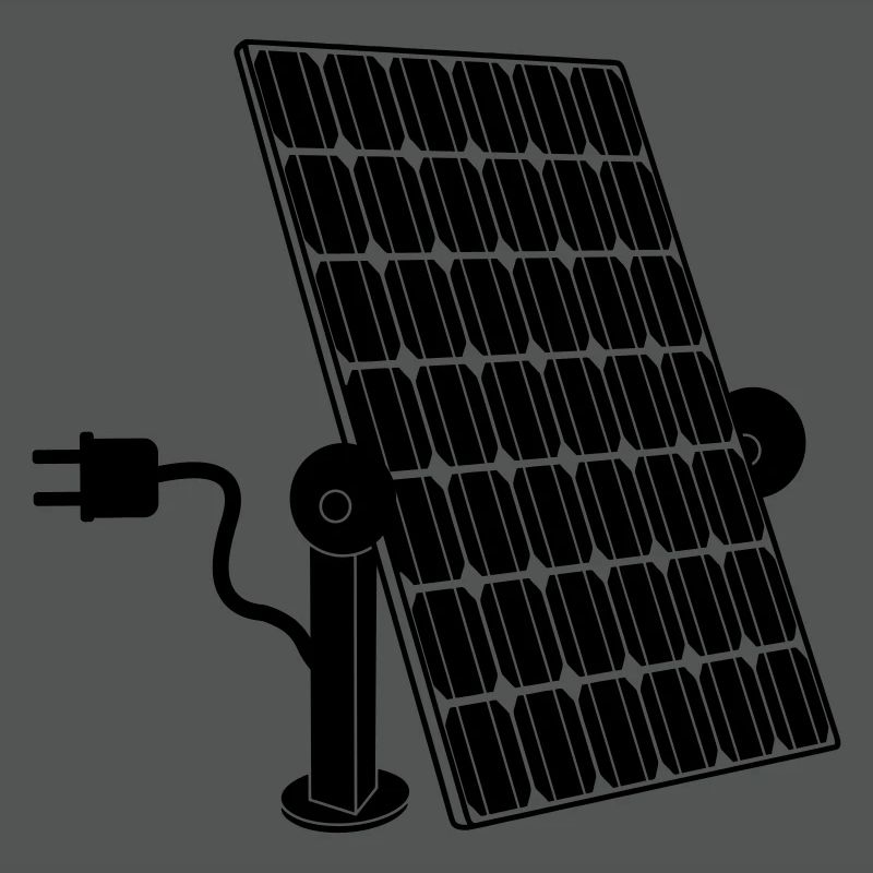 Solar panel with plug