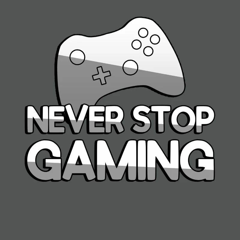 NEVER STOP GAMING + Controller - Gaming