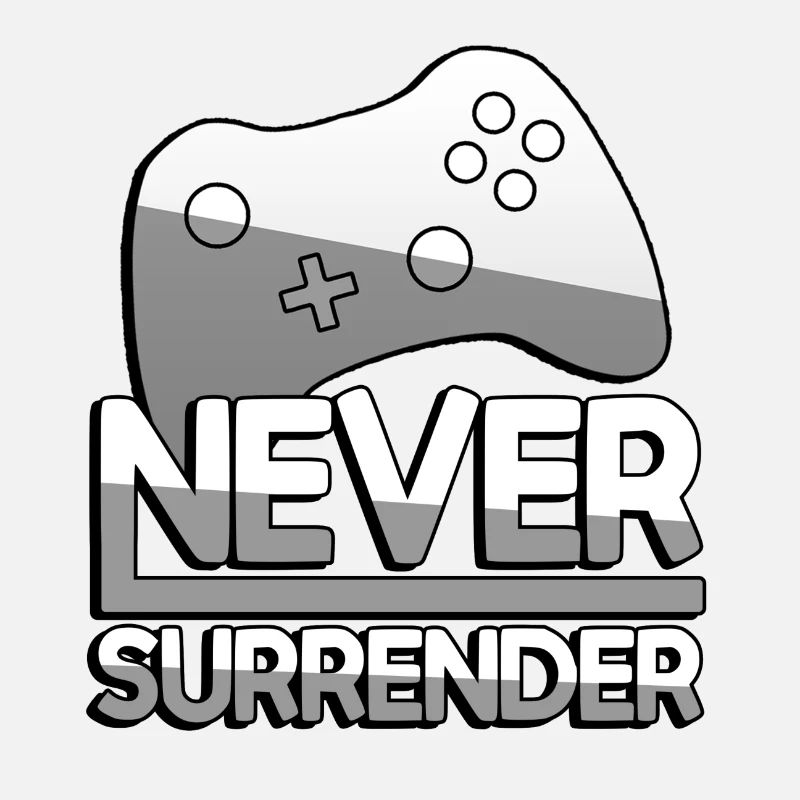 NEVER SURRENDER (White) + Controller - Gaming