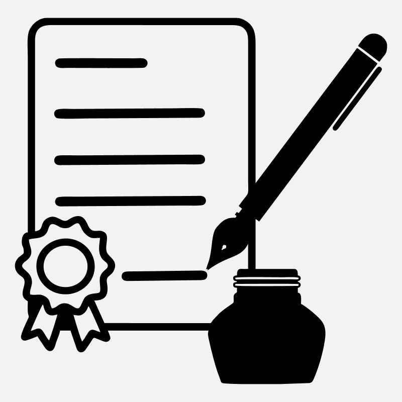 Contract with lacquer seal