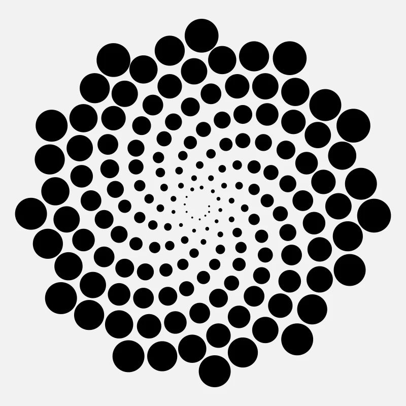 Spirale de point de tourbillon