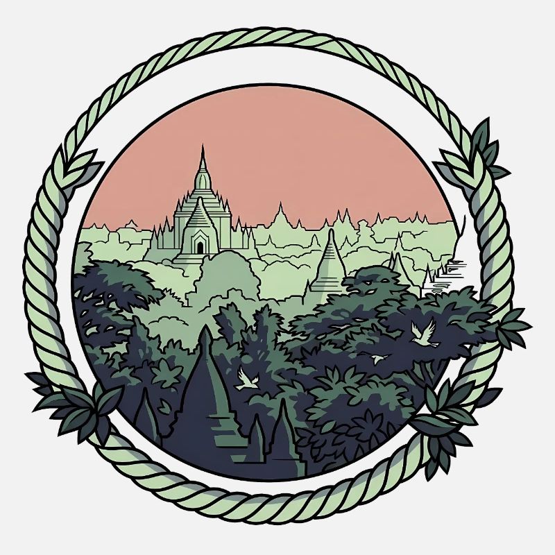 Style de bande dessinée pagode