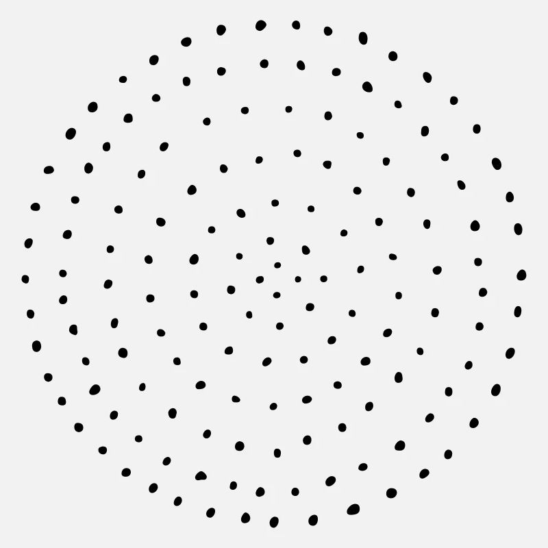 Cercle points pois cadeau modèle