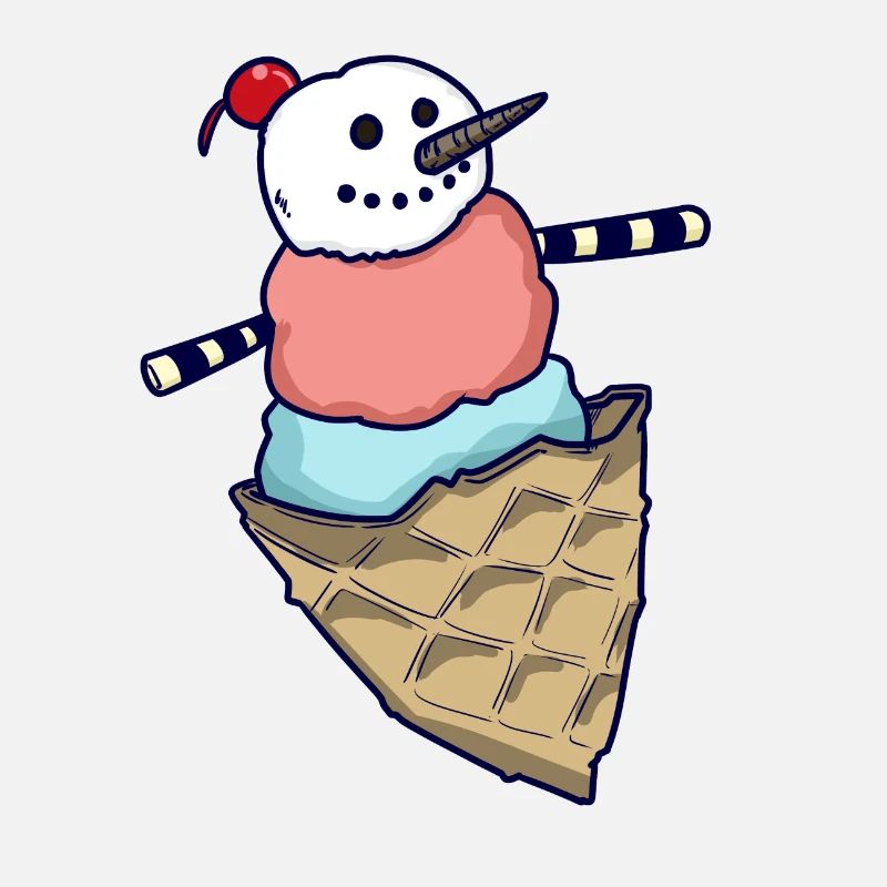 Schneemann Eiskugel