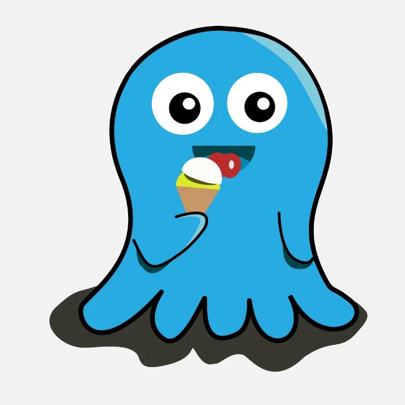 Geist Eis essen Geschenk Kinder witzig lecker