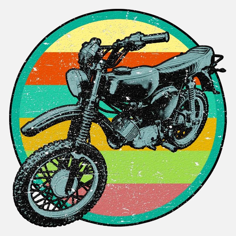 Patch de relief rétro pour cyclomoteur 3D look usé
