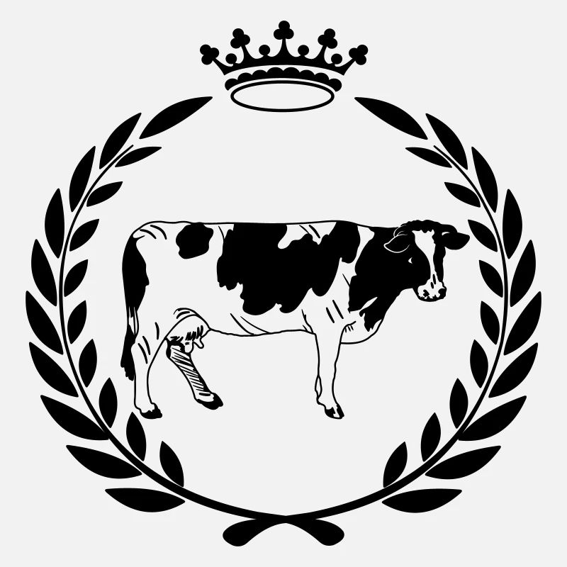 Cow's crown laurel wreath