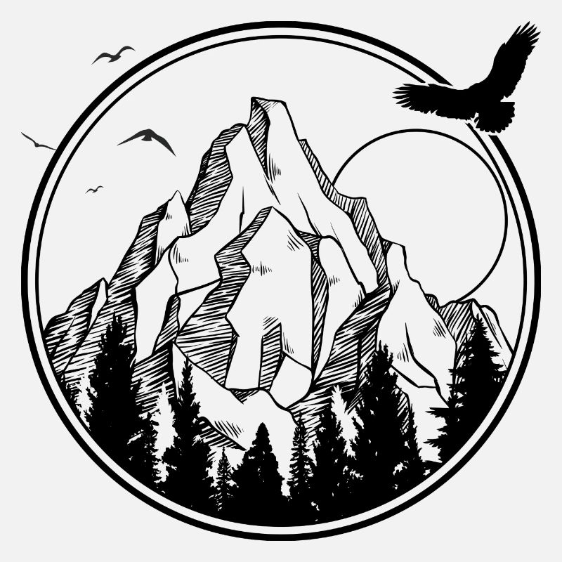 Mitternachtsvogel-Silhouette