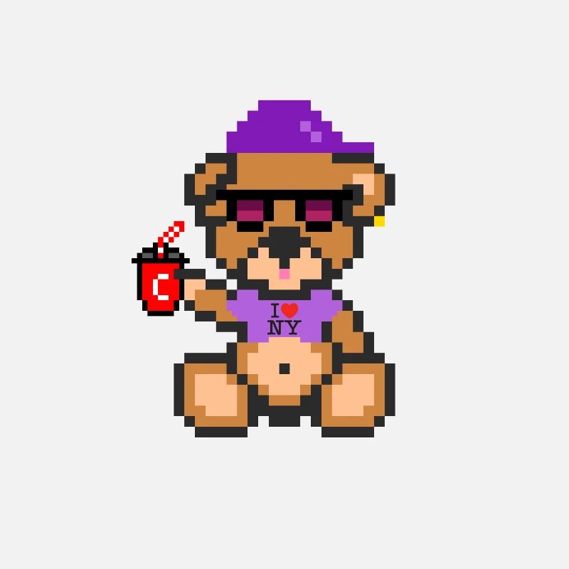 Pixel Bear Cool