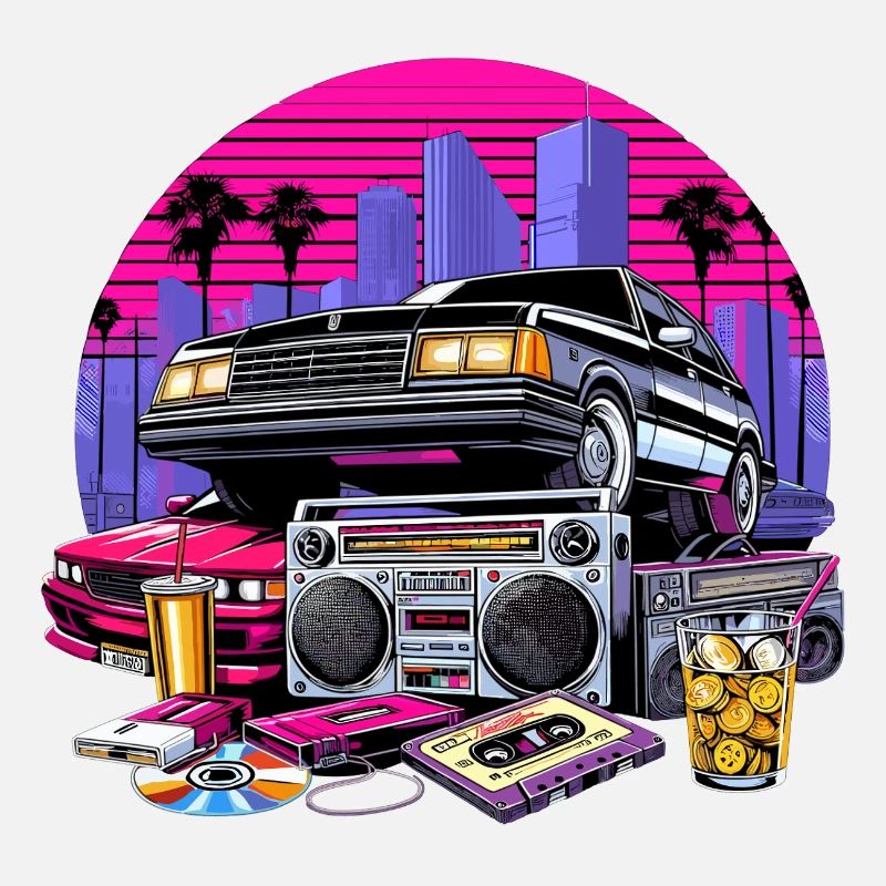 Kompaktkassette Ghettoblaster 90er Retro Geschenk