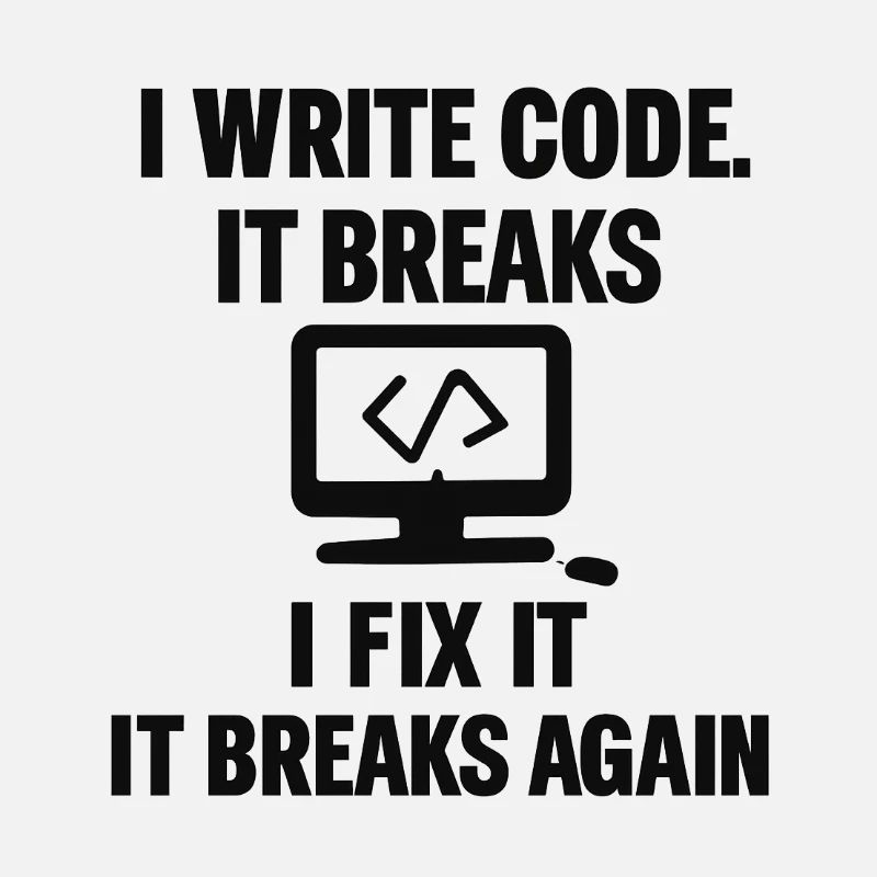 J’écris du code – T-shirt de programmeur drôle