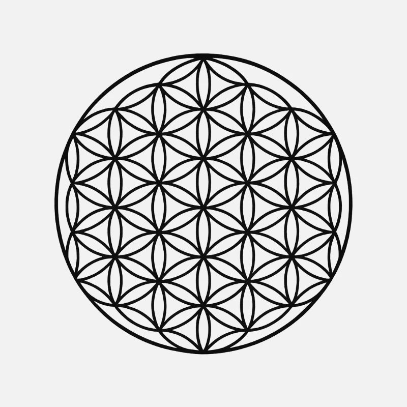 Conception de cercle de fleur de vie