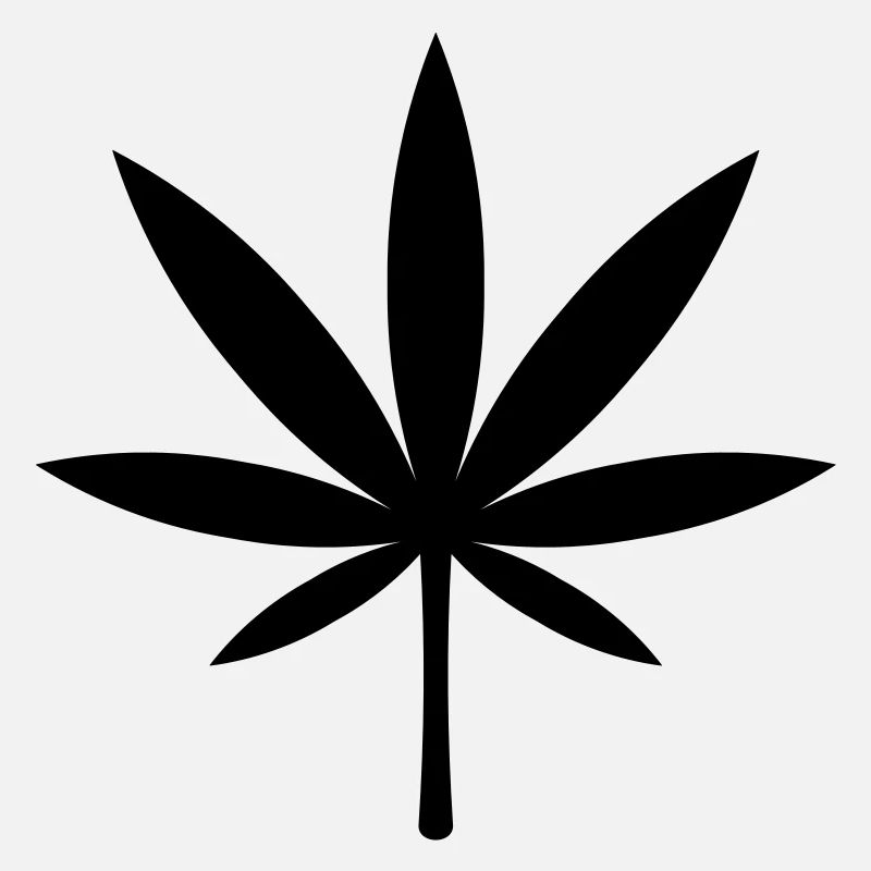 Cannabis / Marijuana / Hemp Leaf (Black)