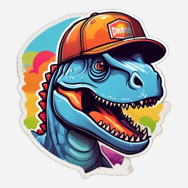 Dinosaurier-Regenbogenkappe