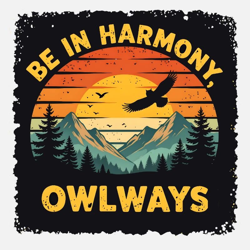 Owl Harmony at Sunset