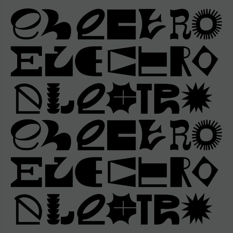 Conception de logo typographique de musique électro