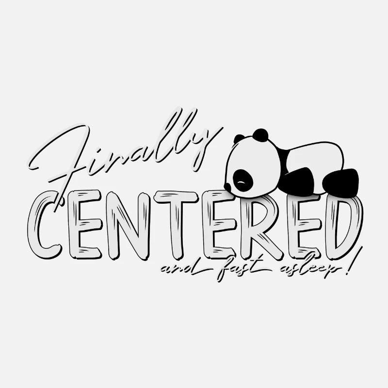 Finally Centered Nickerchen Zen Yoga Panda