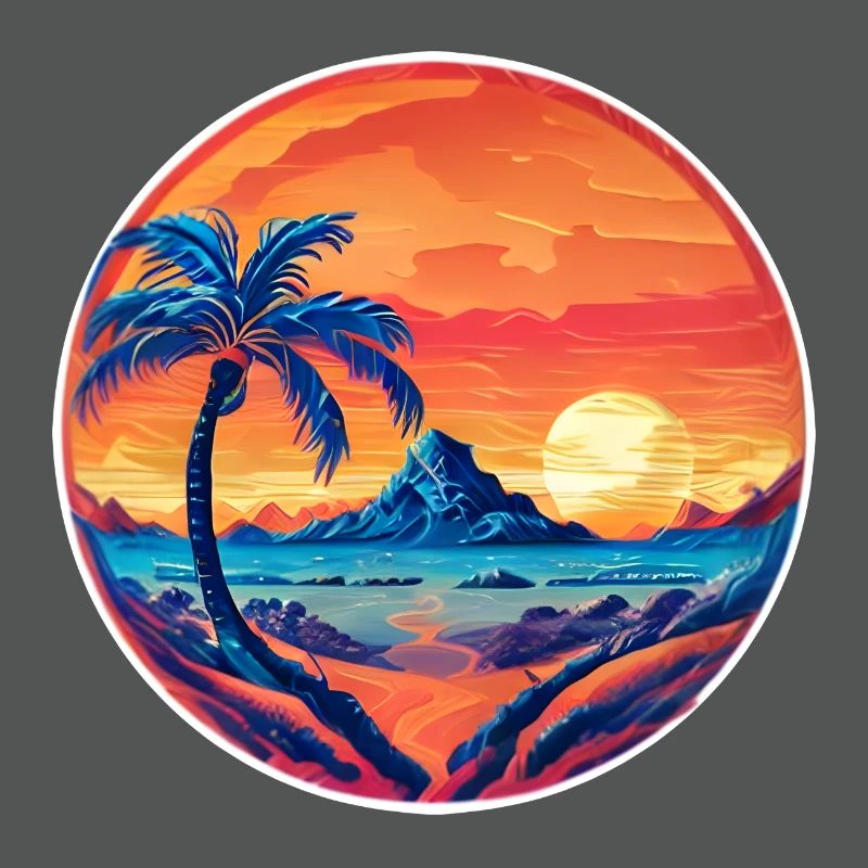 Vintage Beach Landscape complement