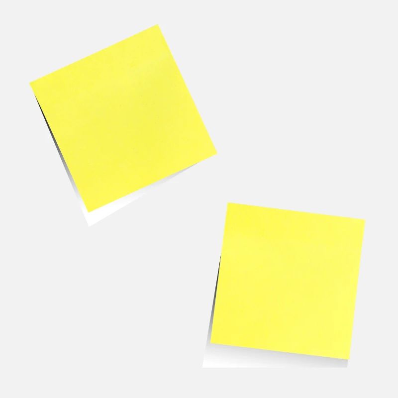gelber Notizzettel , Klebezettel , sticky note