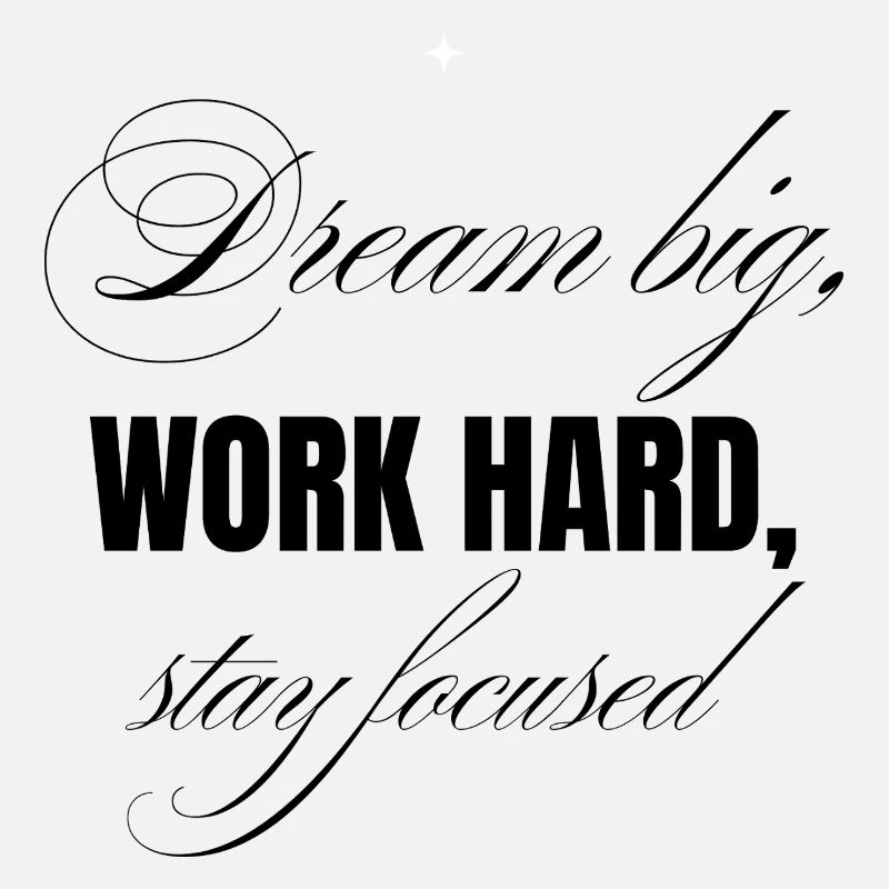 work hard