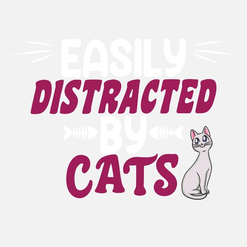 Chat mignon - facilement distrait par les chats