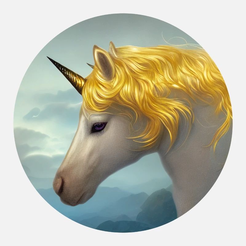 Licorne dorée enchantée