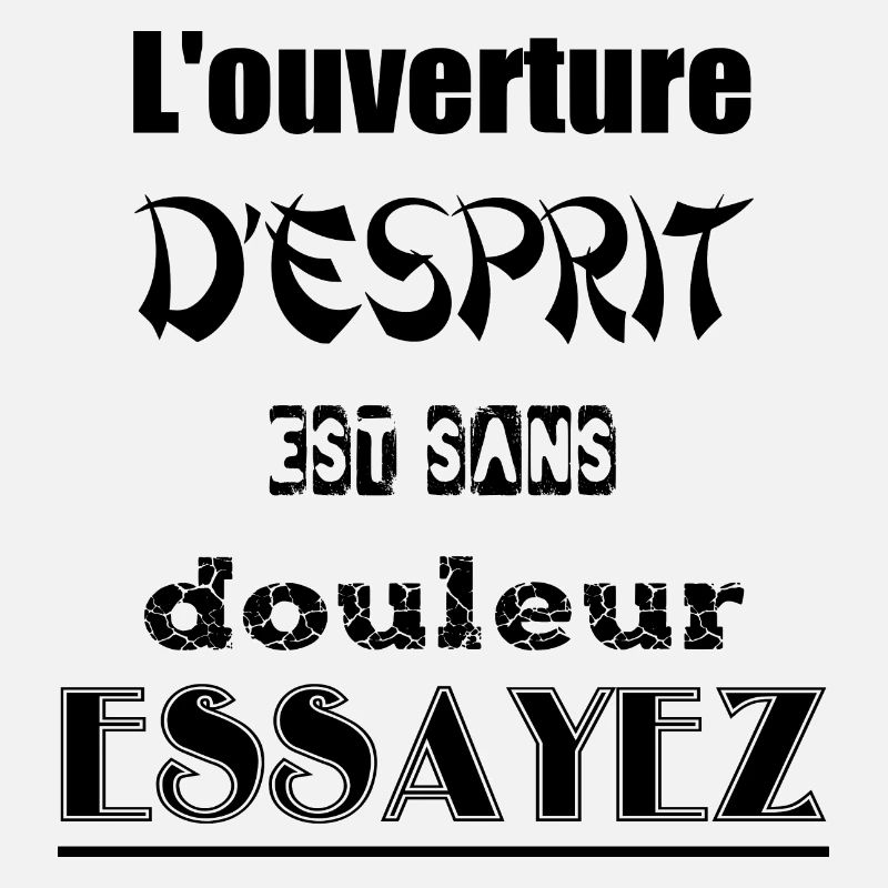 L'ouverture de la pensée est sans douleur