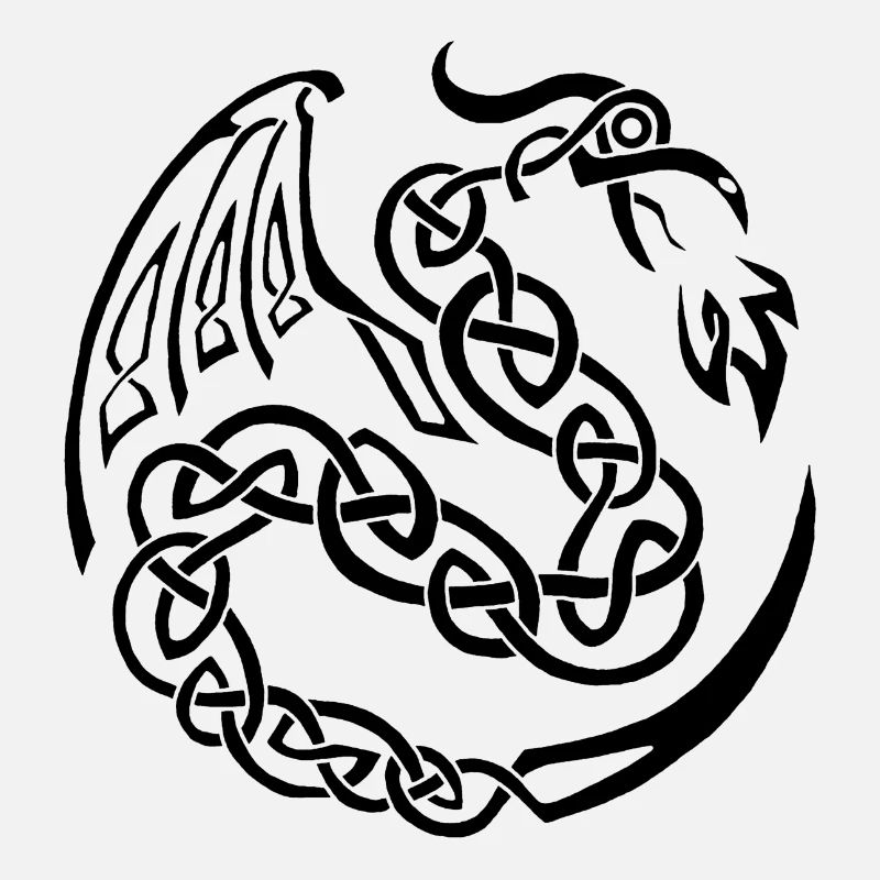 Dragon celte noir