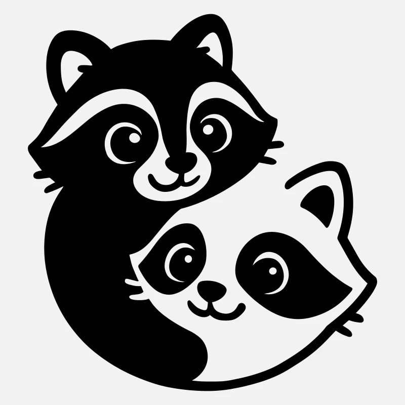 Ying Yang Dachs Pärchen